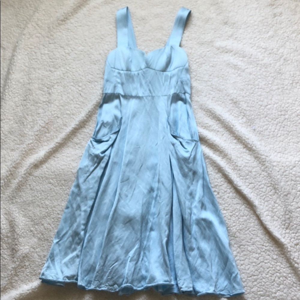 Blue midi dress